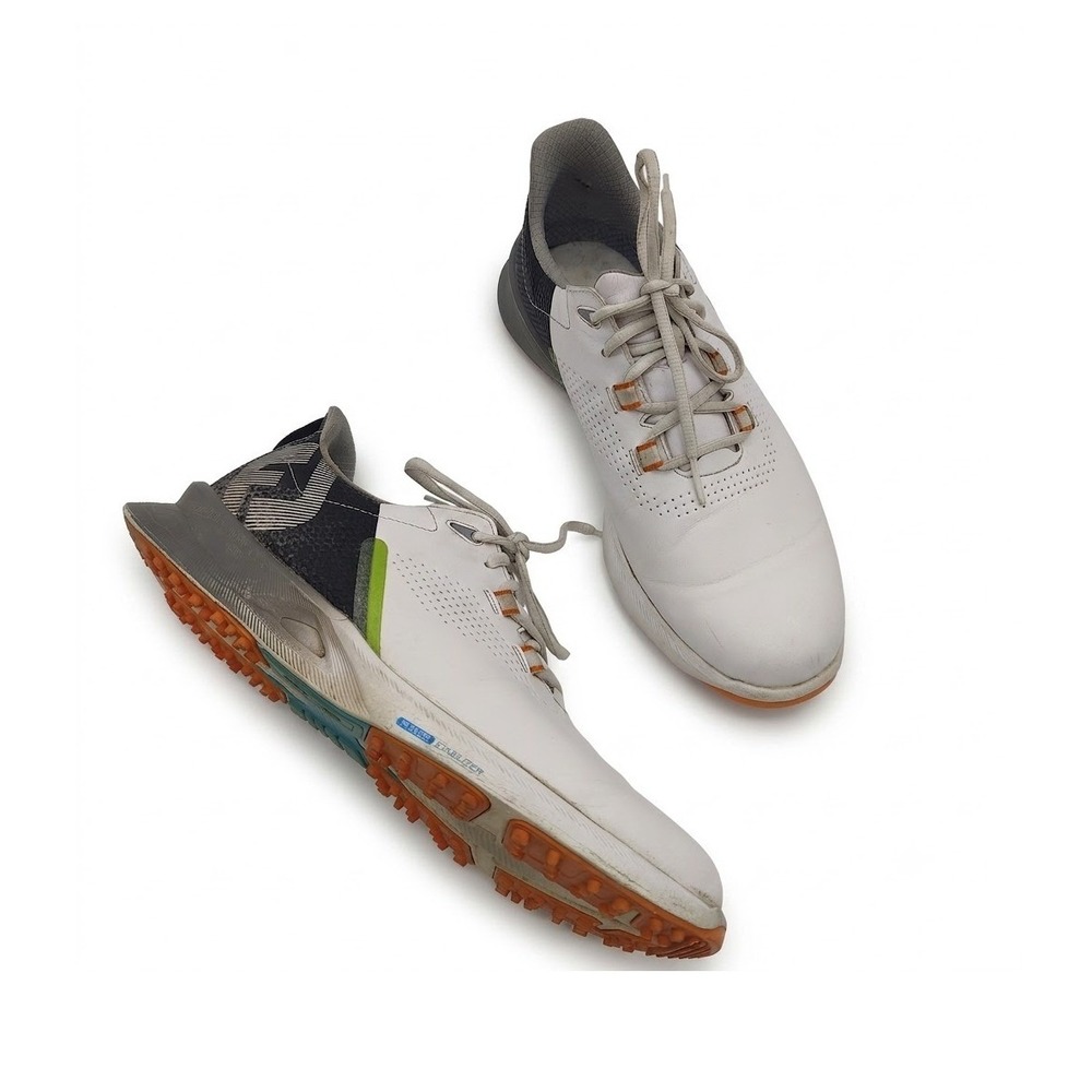 FootJoy Mens Golf Fuel Power Stabilizer Spikeless Shoes 8.5 M White Grey 55443